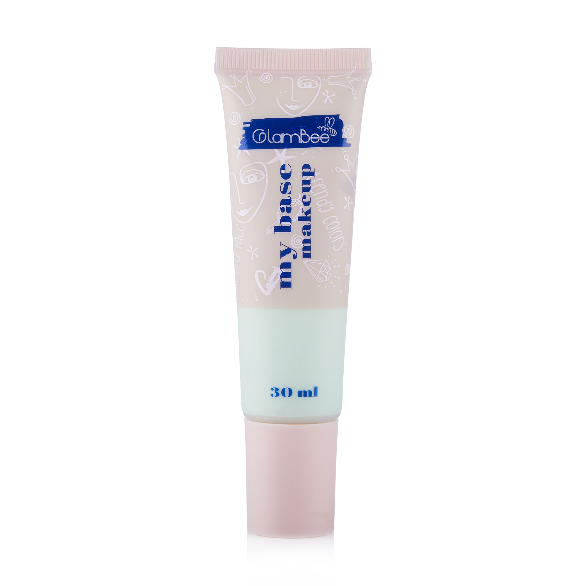Основа під макіяж GlamBee myBase makeup Color Correcting зелена, 30 мл